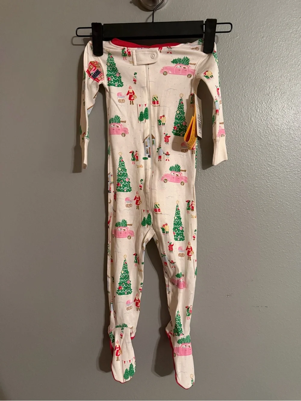 Beaufort Bonnet One-Piece Holiday Footed Pajamas NWT